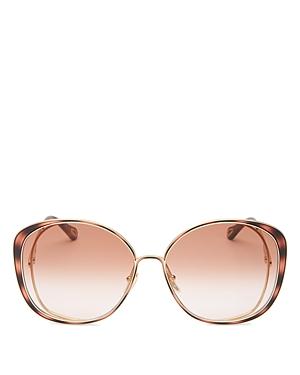 Chloe Women's Round Sunglasses, 63mm