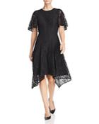 Donna Karan New York Lace Flutter Dress