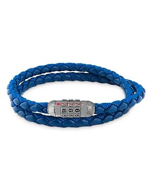 Tateossian Combo Scoubidou Navy Strap Bracelet