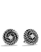 David Yurman Cable Coil Earrings With Diamonds