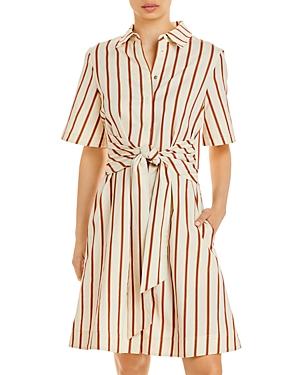 Jason Wu Waist Tie Striped Shirtdress