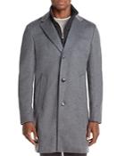 Boss Hyde Wool Blend Removable Bib Slim Fit Top Coat