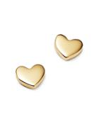 Moon & Meadow Heart Stud Earrings In 14k Yellow Gold - 100% Exclusive