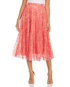 Burberry Wilton Layered Lace Midi Skirt