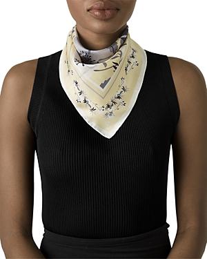 St. John Silk Vintage Floral Print Scarf