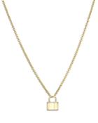 Zoe Lev 14k Yellow Gold Diamond Padlock Pendant Necklace, 16-18