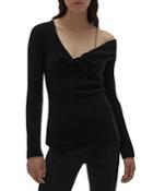 Helmut Lang Bungee Off-the-shoulder Sweater