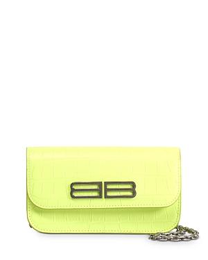 Balenciaga Gossip Leather Wallet On Chain
