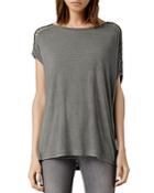 Allsaints Simmo Draped Strappy Tee