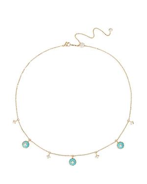 Nadri Birdie Turquoise Charm Necklace, 18