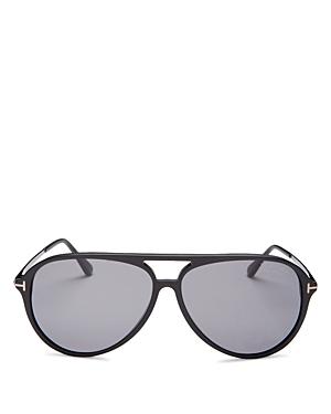 Tom Ford Men's Samson Polarized Brow Bar Aviator Sunglasses, 62 Mm
