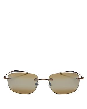 Maui Jim Unisex Nanea Polarized Rimless Sunglasses, 55mm