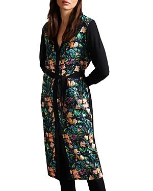 Ted Baker Tilja Longline Woven Front Cardigan
