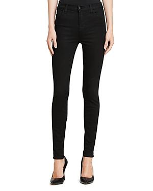 J Brand Maria High-rise Skinny Jeans In Seriously Black