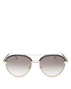 Salvatore Ferragamo Women's Brow Bar Round Sunglasses, 59mm