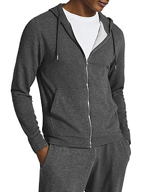 Reiss Greg Melange Zip Front Hoodie