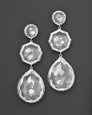 Ippolita Sterling Silver Rock Candy Crazy 8's Earrings In Clear Quartz