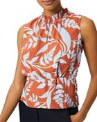 Hobbs London Luciana Floral Sleeveless Blouse