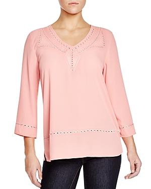 Nydj Embroidered Eyelet Top
