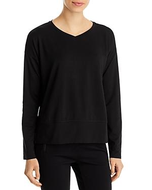 Eileen Fisher V Neck Long Sleeve Boxy Top