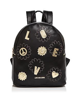 Love Moschino Daisy Patchwork Leather Backpack