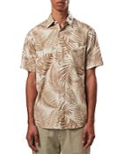 Nn07 Errico Palm Print Short Sleeve Shirt