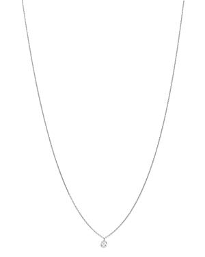 Aerodiamonds 18k White Gold Solo Round Diamond Fringe Necklace, 16