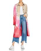 Msgm Cappotto Tie-dyed Trench Coat