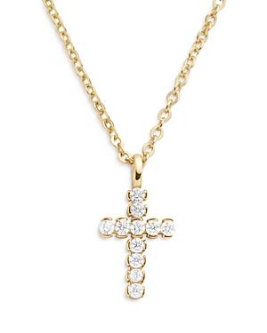 Baublebar Agape Cross 18k Gold Plated Pendant Necklace, 17