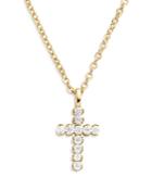 Baublebar Agape Cross 18k Gold Plated Pendant Necklace, 17