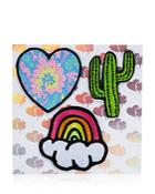 Stoney Clover Lane Heart, Cactus, Rainbow Stick-on Patches