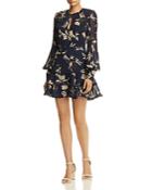 Bardot Tammy Tiered Lace-trim Floral Dress