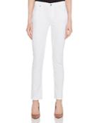 7 For All Mankind Skinny Jeans In White Twill
