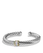 David Yurman Cable Classics Bracelet With Diamonds And Gold