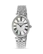 Frederique Constant Art Deco Oval Stainless Steel Watch, 30 X 25mm
