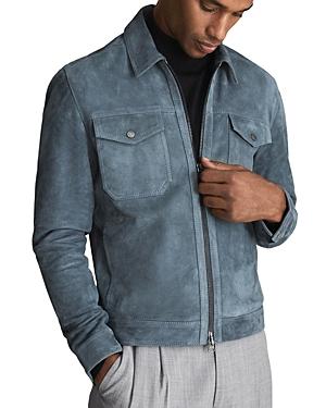 Reiss Pike Suede Trucker Jacket