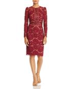 Tadashi Shoji Embellished Floral-lace Dress