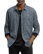 John Varvatos Star Usa Neil Cotton Reversible Shirt