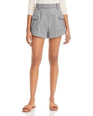 Derek Lam 10 Crosby Ryder Striped Shorts