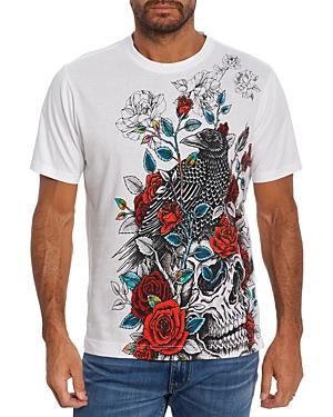 Robert Graham Peconic Bird & Skull Graphic Tee