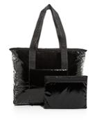 Lesportsac Candace North/south Faux Patent Leather Tote