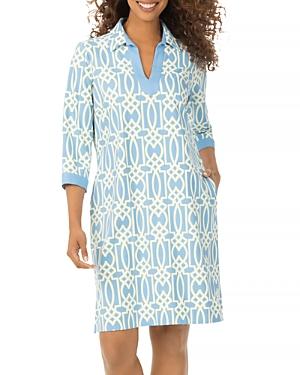 Foxcroft Angel Geo Print Dress