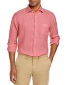 Peter Millar Coastal Linen Garment Dyed Classic Fit Button Down Shirt