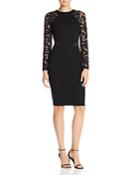 French Connection Viven Lace-sleeve Sheath Dress