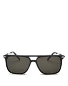 Salvatore Ferragamo Men's Polarized Brow Bar Square Sunglasses, 57mm