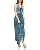 Bcbgmaxazria Tile Patchwork-print Maxi Dress