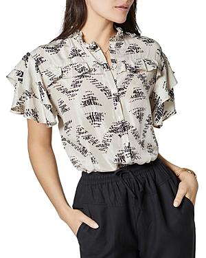 Joie Printed Silk Top