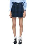Maje Jelingan Check Mini Skirt