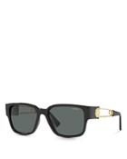 Versace Men's Polarized Rectangle Sunglasses, 57mm
