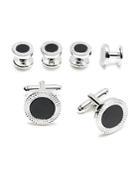 The Men's Store At Bloomingdale's Engraved Circle Stud & Cufflink Set - 100% Exclusive